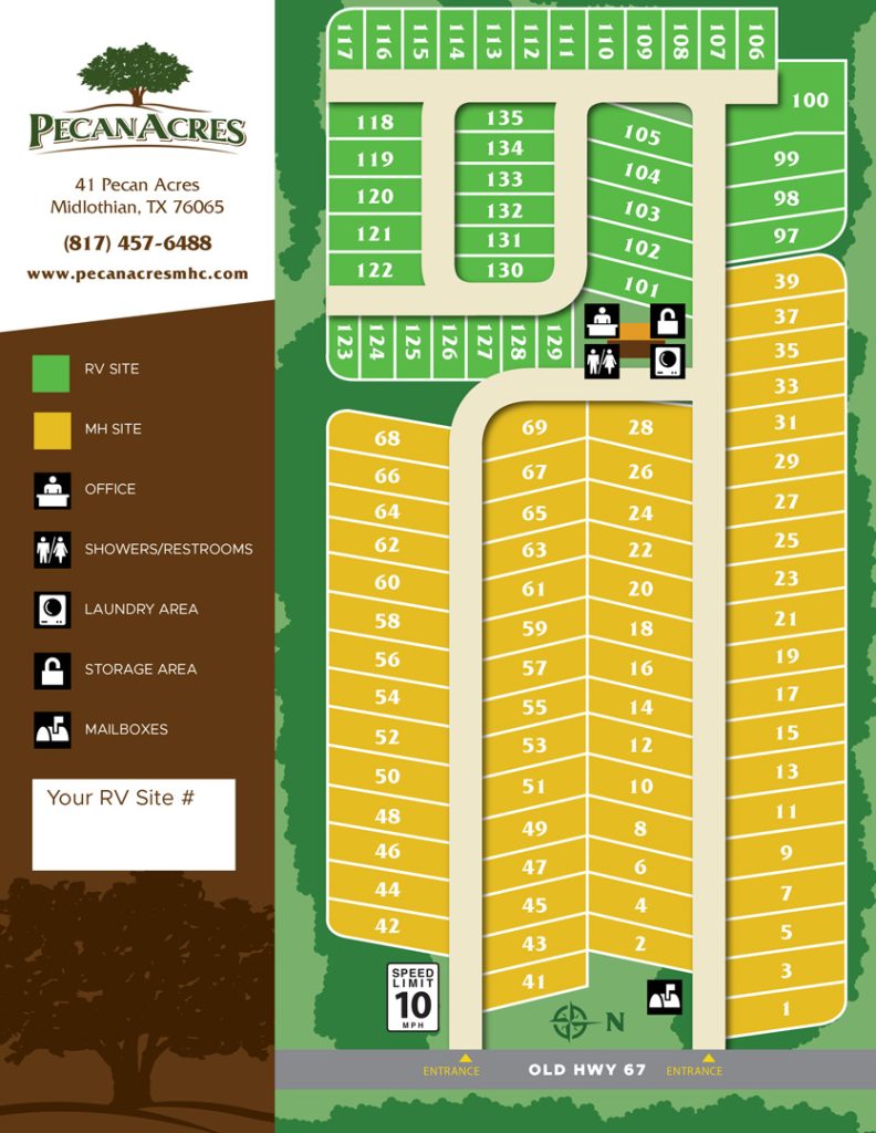 Pecan Acres Park map